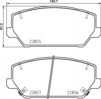 Дисковые тормозные колодки P30 102