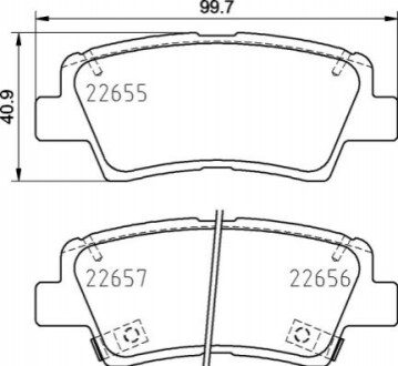 Тормозные колодки BREMBO P30 103 (фото 1)