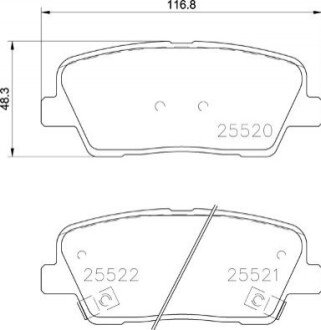 Дисковые тормозные колодки P30 104