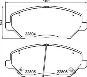 Дисковые тормозные колодки P30 110