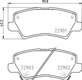 Дисковые тормозные колодки P30 111