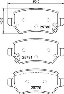 Гальмівні колодки, дискові BREMBO P 30 120 (фото 1)