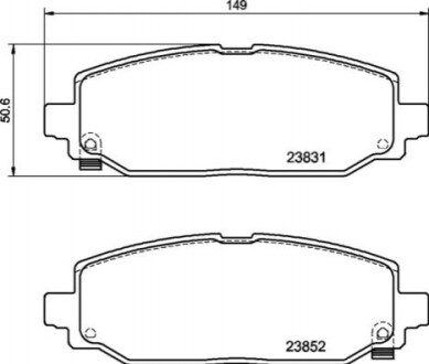 Колодки гальмівні (задні) Jeep Wrangler 17- (TRW) P37025