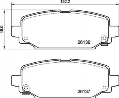 Комплект гальмівних колодок JEEP WRANGLER IV (JL) 11/17-> P37026