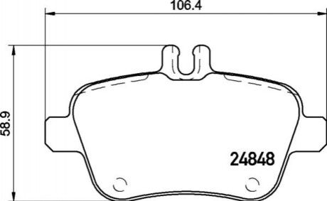 Дискові гальмівні колодки BREMBO P50 135 (фото 1)