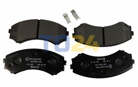 Дисковые тормозные колодки (передние) BREMBO P54029 (фото 1)