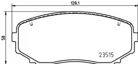 Дискові гальмівні колодки BREMBO P54 060 (фото 1)