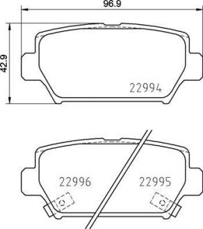 Тормозные колодки дисковые P54 062