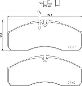 Гальмівні колодки дискові BREMBO P56 123 (фото 1)