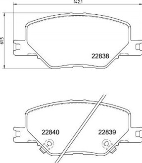 Дисковые тормозные колодки P59 096