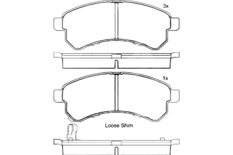 Гальмівні колодки дискові BREMBO P82 004 (фото 1)