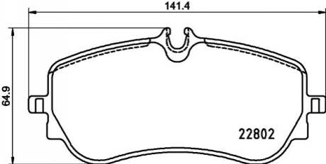 Дискові гальмівні колодки BREMBO P 85 172 (фото 1)