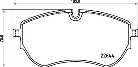 Дисковые тормозные колодки BREMBO P85 173 (фото 1)