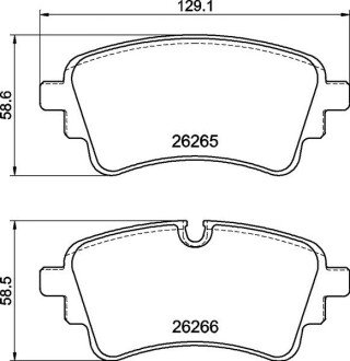 Гальмівні колодки дискові BREMBO P85185 (фото 1)