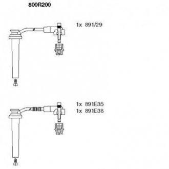 Комплект проводів FORD Mondeo "2,5-3,0(V6) "R "94-07 BREMI 800R200 (фото 1)