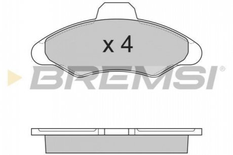 Тормозные колодки (передние) BREMSI BP2462 (фото 1)