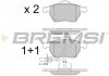 Гальмівні колодки перед. Passat B5/Audi A4/A6 00-05 (з датчиком) BREMSI BP2816 (фото 1)