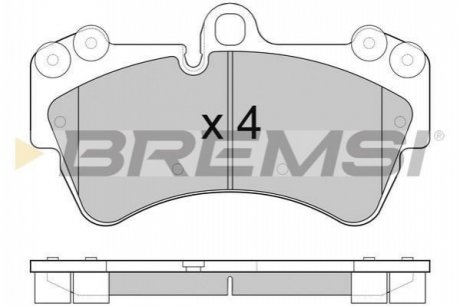 Тормозные колодки (передние) BREMSI BP3099 (фото 1)
