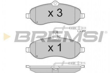 Гальмівні колодки BREMSI BP3283 (фото 1)