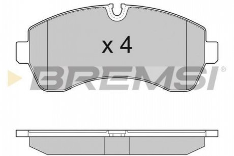 Тормозные колодки (передние) BREMSI BP3290 (фото 1)