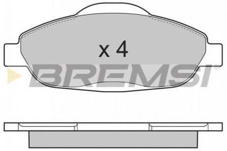Тормозные колодки (передние) BREMSI BP3364 (фото 1)