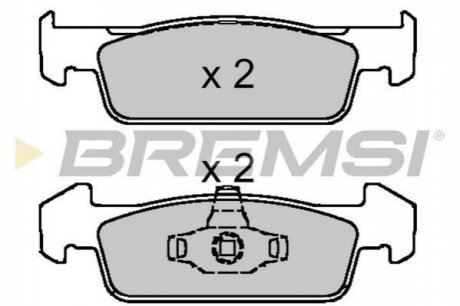 Гальмівні колодки (передні) BREMSI BP3647 (фото 1)