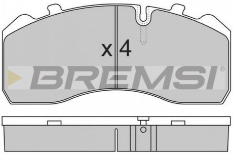 Гальмівні колодки (передні) BREMSI BP7284 (фото 1)