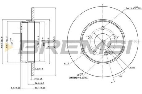 Тормозной диск (задний) CD6963S