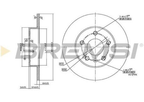 Тормозной диск (задний) CD7044S