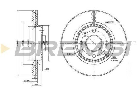 Тормозной диск (передний) CD7096V