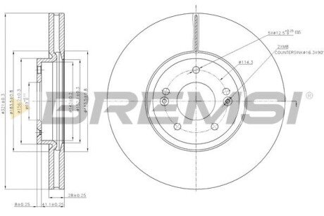 Тормозной диск (передний) CD7631V