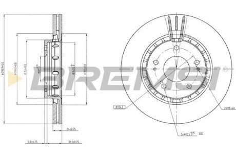 Тормозной диск (передний) CD7642V