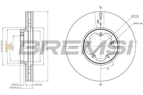 Тормозной диск (передний) CD8470V