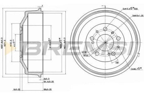 Гальмівний барабан Jumper/Ducato/Boxer (1-1.5t) 94- CR5261