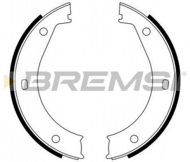 Колодки ручного тормоза BREMSI GF0076 (фото 1)