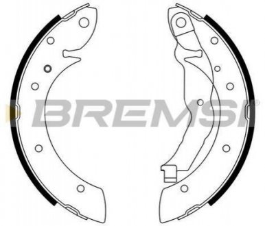 Тормозные колодки (задние) BREMSI GF0077 (фото 1)