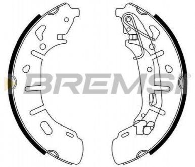 Барабанные тормозные колодки (задние) BREMSI GF0148 (фото 1)