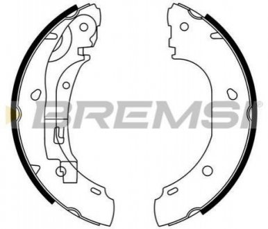 Барабанні гальмівні колодки (задні) BREMSI GF0186 (фото 1)
