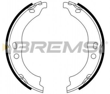 Колодки ручного тормоза BREMSI GF0188 (фото 1)