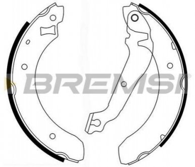 Гальмівні колодки (задні) BREMSI GF0215 (фото 1)