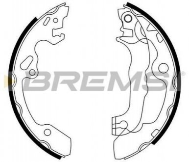 Барабанні гальмівні колодки (задні) BREMSI GF0238 (фото 1)