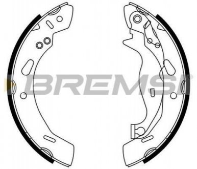Тормозные колодки (задние) BREMSI GF0249 (фото 1)