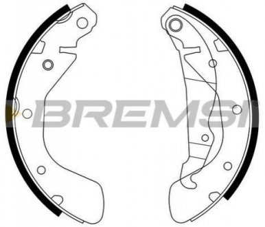 Тормозные колодки (задние) BREMSI GF0354 (фото 1)