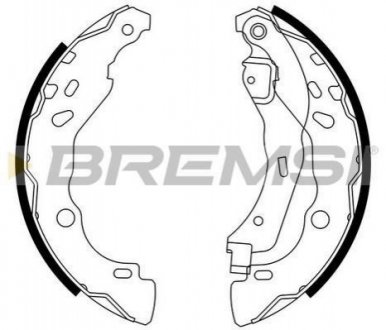Тормозные колодки (задние) BREMSI GF0409 (фото 1)