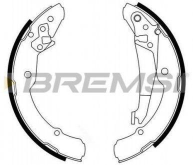 Тормозные колодки (задние) BREMSI GF0473 (фото 1)