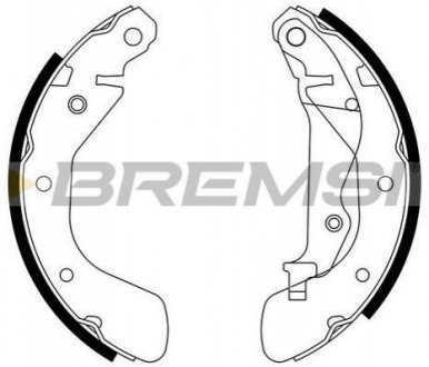 Тормозные колодки (задние) BREMSI GF0633 (фото 1)