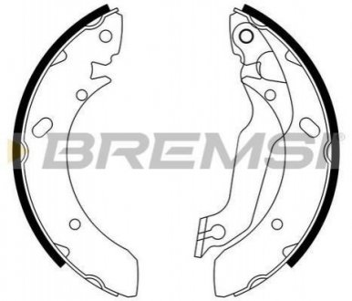 Тормозные колодки (задние) BREMSI GF0733 (фото 1)