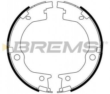Колодки ручного тормоза BREMSI GF0803 (фото 1)