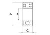 Подшипник генератора 20x52x15 (6304-2RS1/C3) CARGO 142275 (фото 2)