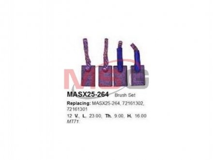 Щітка стартера MASX25-264